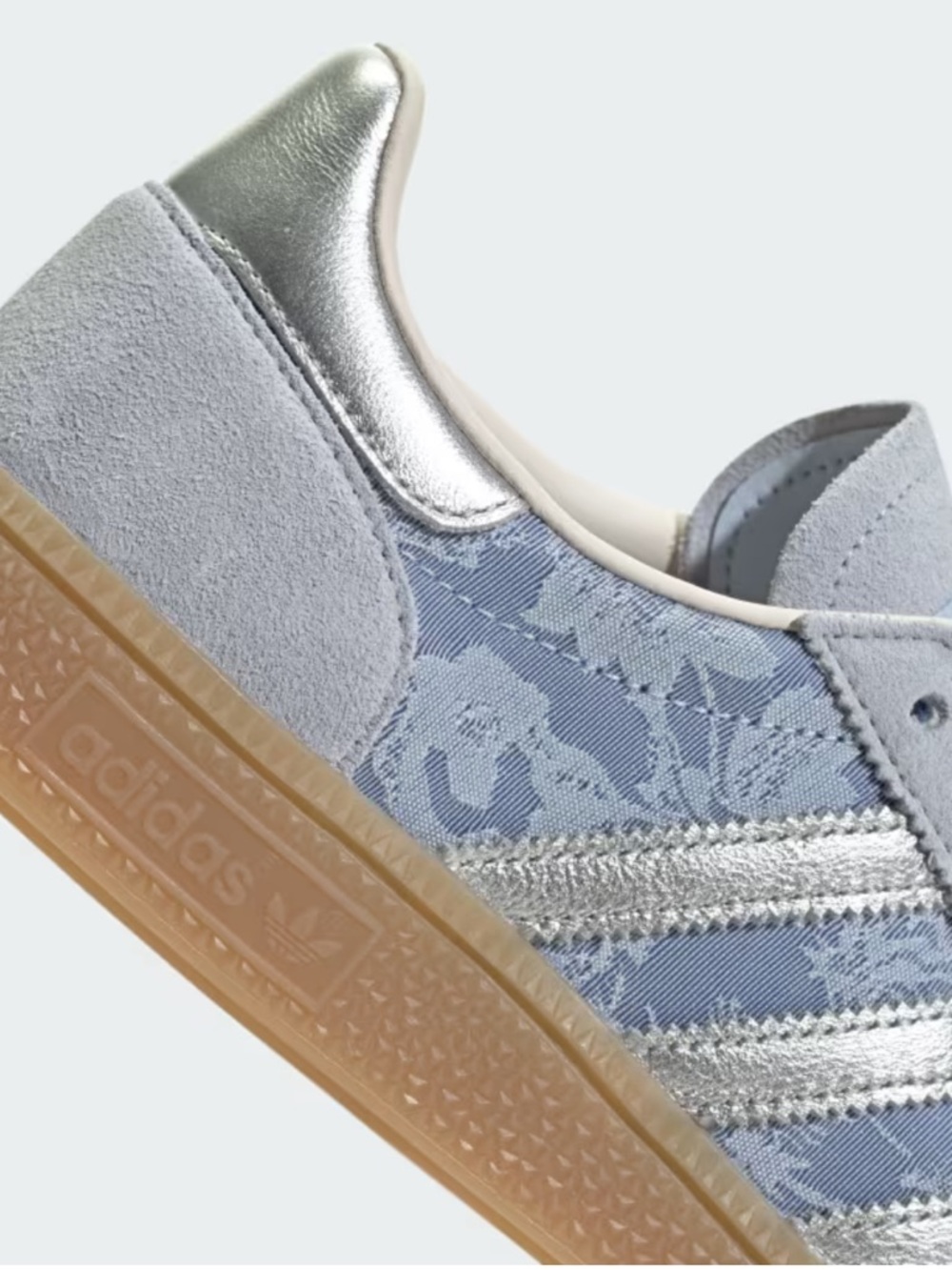 adidas x Liberty London Handball Spezial Crystal Sky / Silver Metallic - Picture 9 of 11